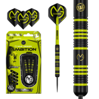 Winmau Michael van Gerwen Ambition Black Coated Brass Steel Tip Darts