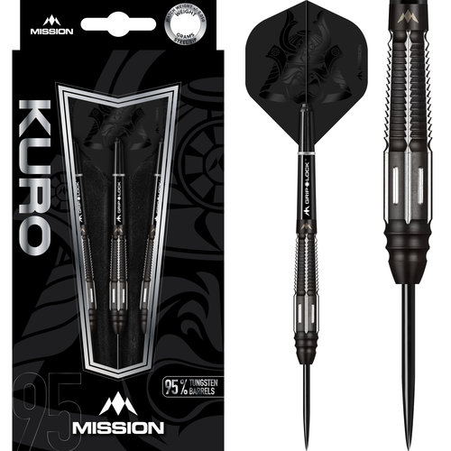 Mission Mission Kuro Black M4 95% Steel Tip Darts