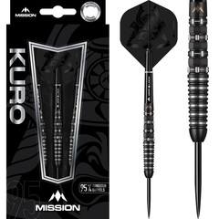 Mission Kuro Black M3 95% Steel Tip Darts