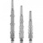 Cosmo Darts Fit Shaft Glitter Normal - Silver - Spinning Dart Shafts