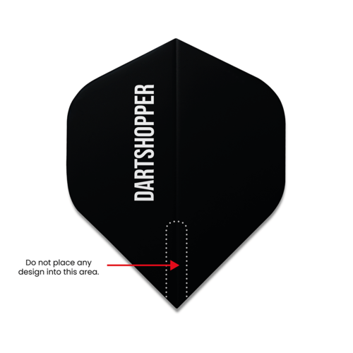 Dartshopper Custom Dart Flights Text - 100 Micron | 10 Sets (30 Flights)