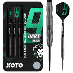 KOTO 9-Dart Black 90% Steel Tip Darts
