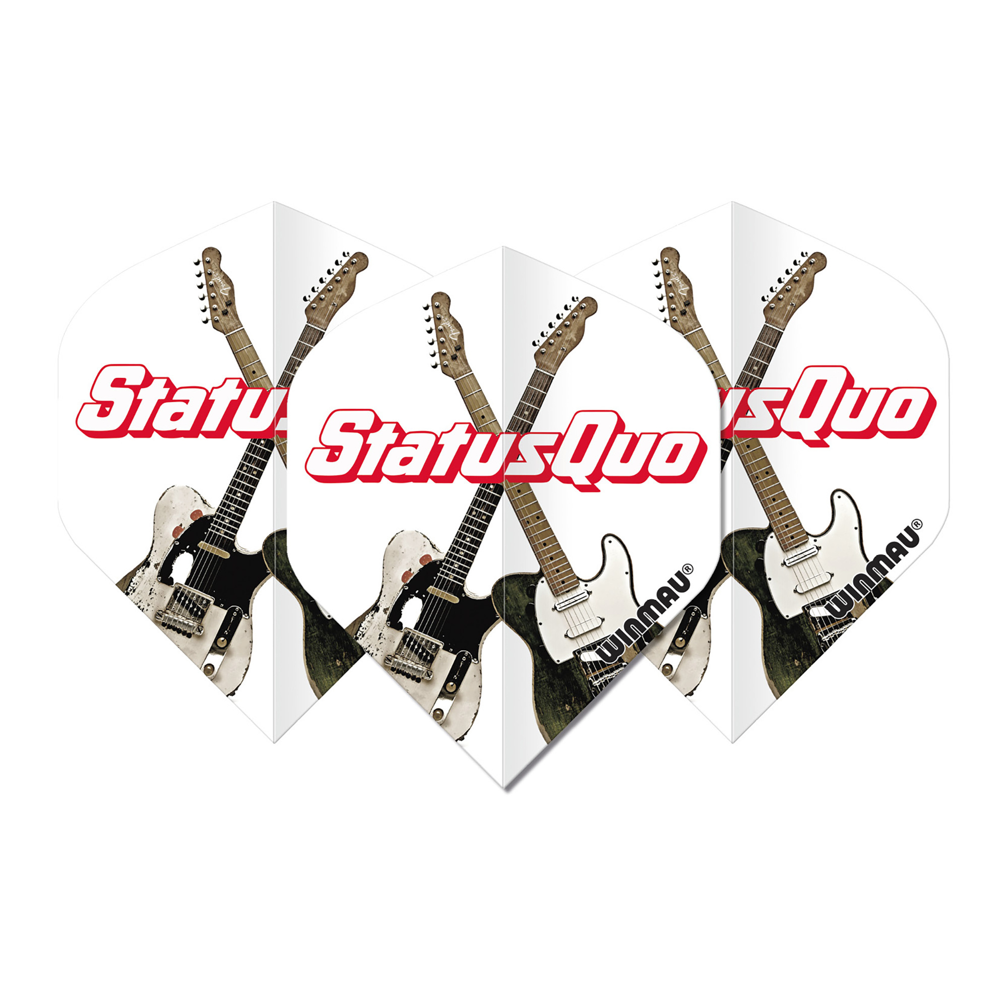 Winmau Rock Legends Status Quo Guitars Dart Flights