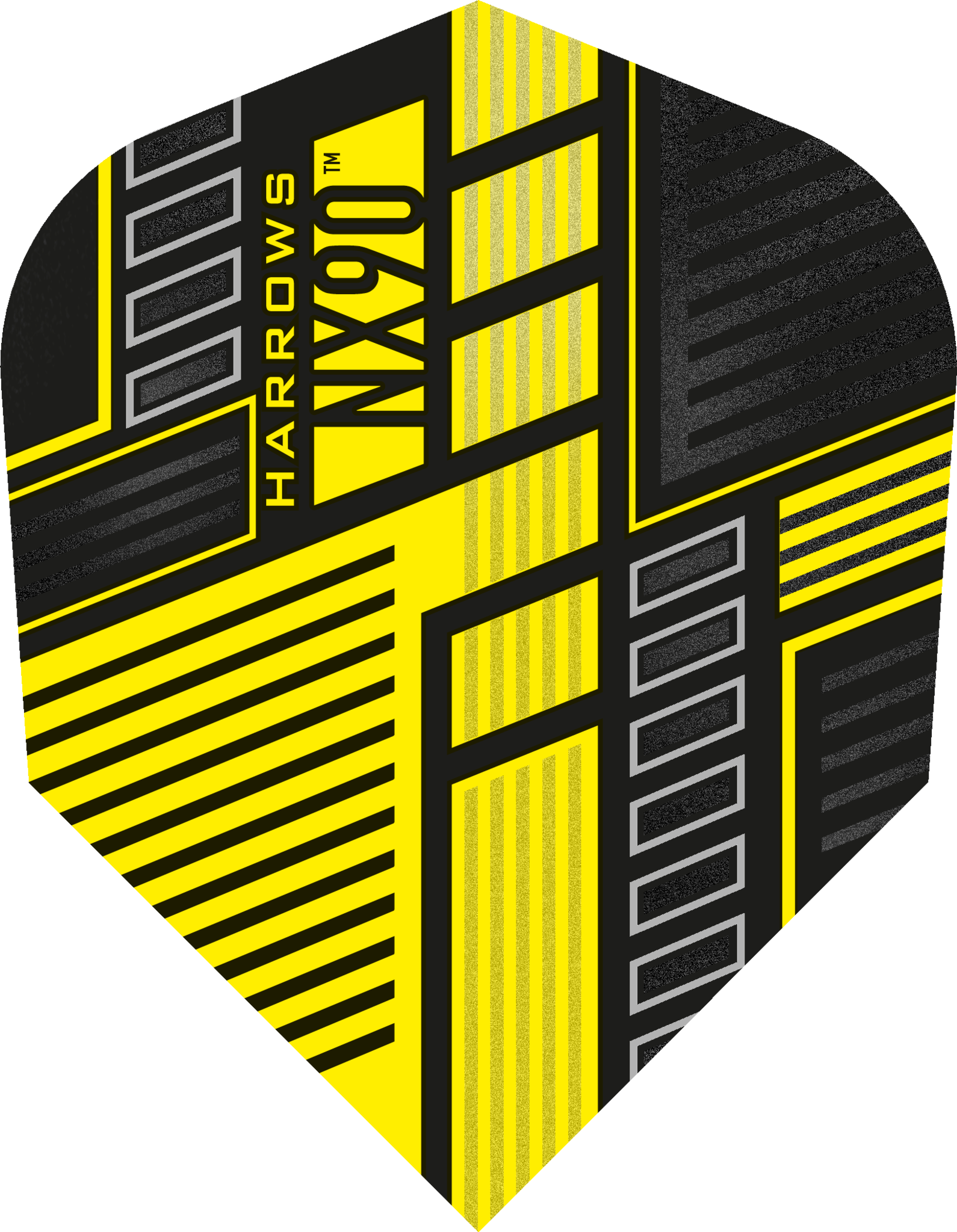 Harrows NX90 Yellow Dart Flights