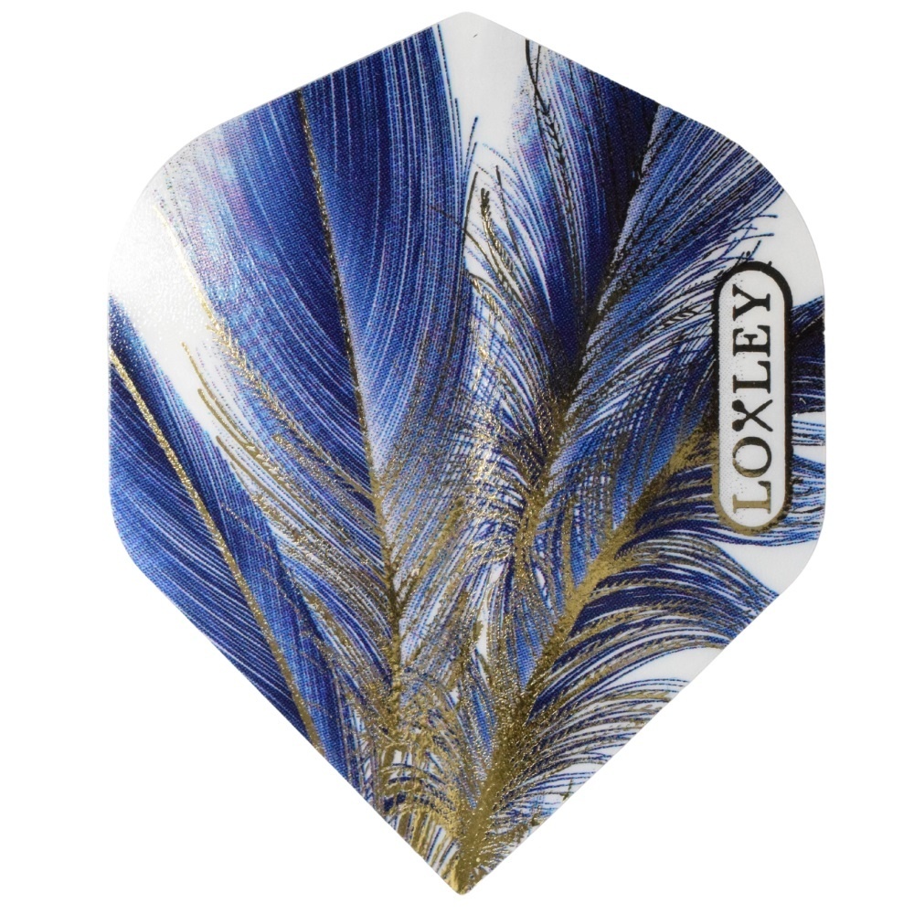 Loxley Feather Blue & Gold NO2 Dart Flights
