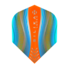 Harrows Harrows Silika Lumen NO6 Cyan & Orange Tough Crystalline Coated Dart Flights