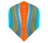 Harrows Silika Lumen NO6 Cyan & Orange Tough Crystalline Coated Dart Flights