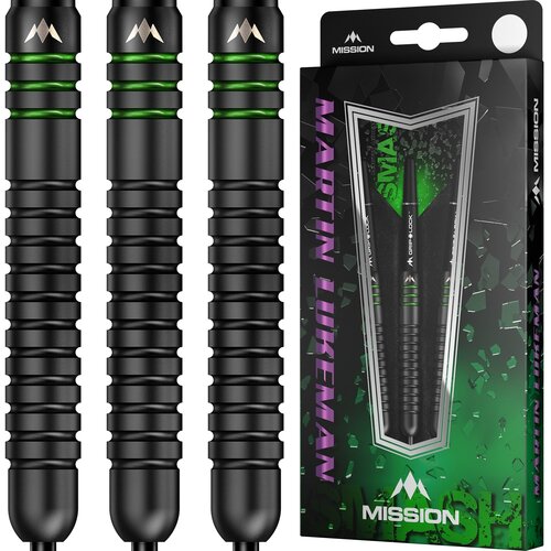 Mission Mission Martin Lukeman Black Titanium 90% Steel Tip Darts