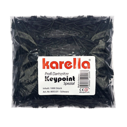 Karella Karella 2BA Dart Points Black Long - 1000 Pack