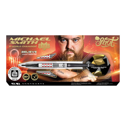 Shot Shot Michael Smith Believe 90% Soft Tip Darts