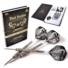 Cuesoul Scorpion Black 90% Steel Tip Darts