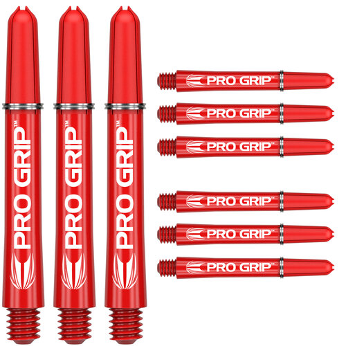 Target Target Pro Grip 3 Set Red Dart Shafts