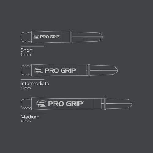 Target Target Pro Grip 3 Set Spin Clear Dart Shafts