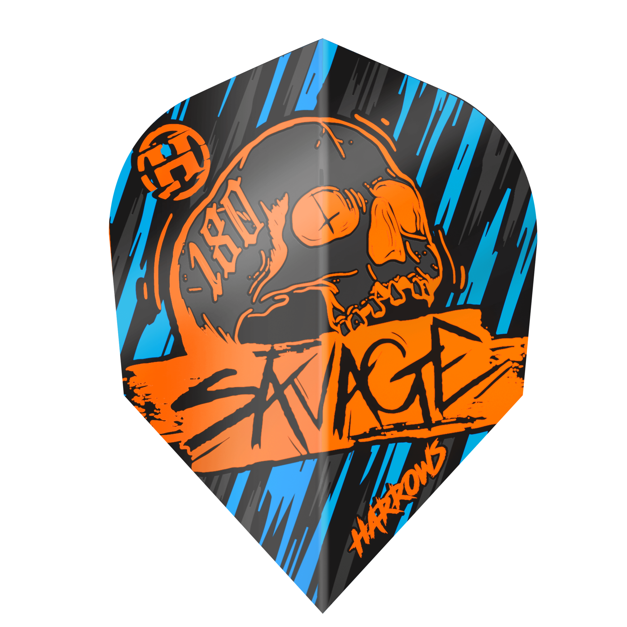 Harrows Savage Orange Blue NO6 Dart Flights