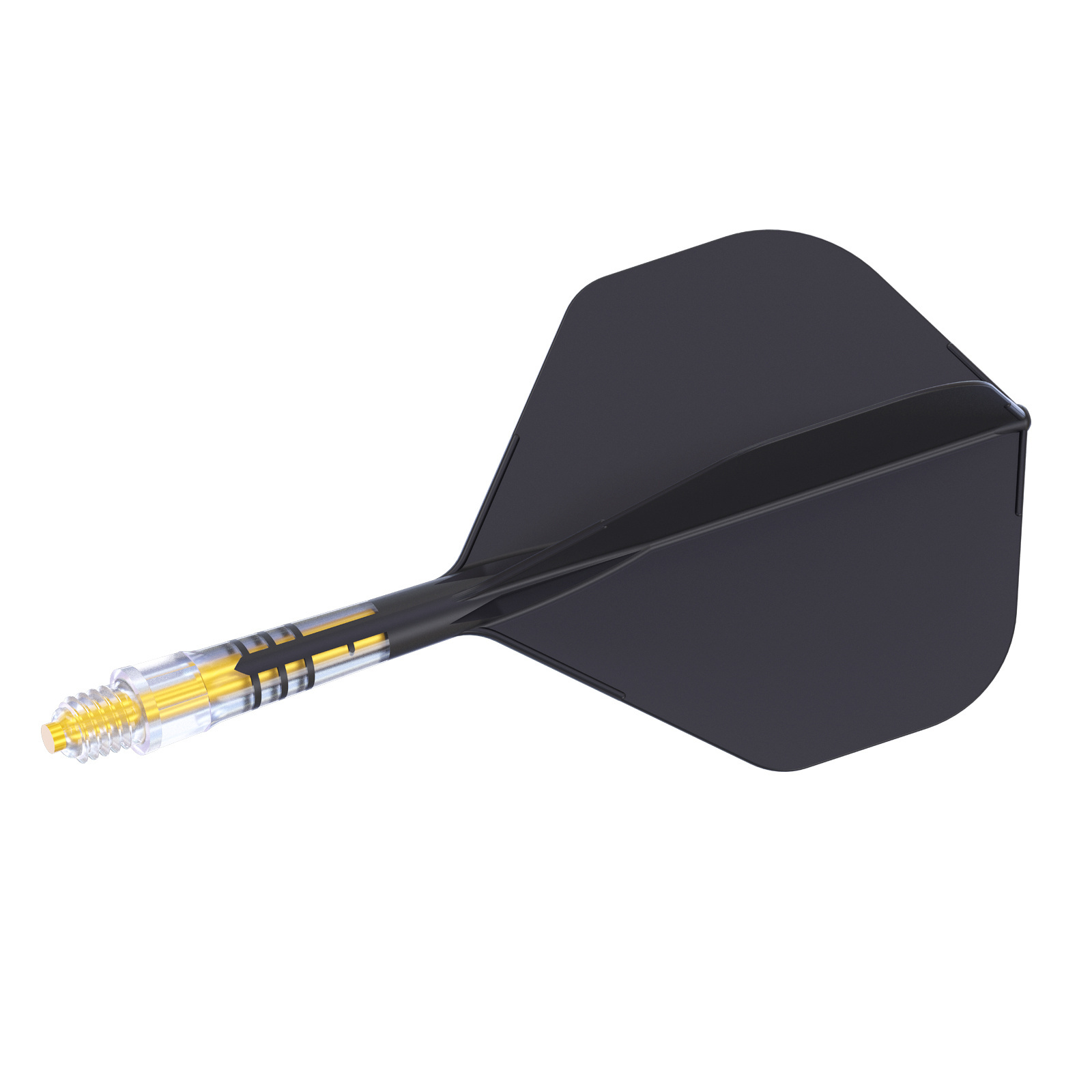 CUESOUL ROST T19 albero per freccette integrato in carbonio e volo a forma di ala grande-volo nero con albero giallo 18 CUESOUL ROST T19 albero per freccette integrato in carbonio e volo a forma di ala grande-volo nero con albero giallo 18