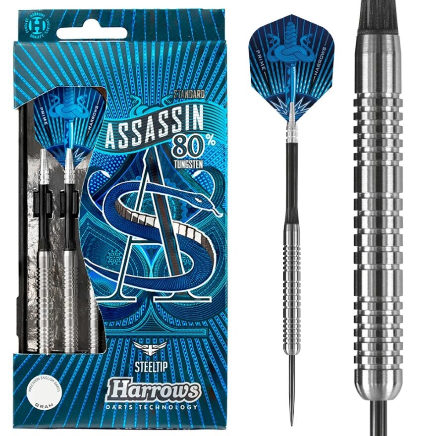 thumbnail image 2 of Harrows Assassin RG 80% 22 G Steel Tip Darts - Dartshopper.co.uk 2 of 10