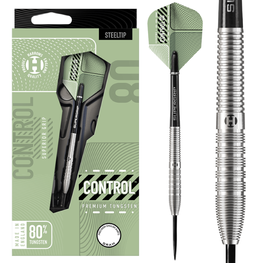 Harrows Control Tapered 80 Steel Tip Darts