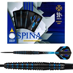 Harrows Spina Black & Blue 90% Steel Tip Darts
