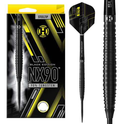 Harrows Harrows NX90 Black 90% Steel Tip Darts