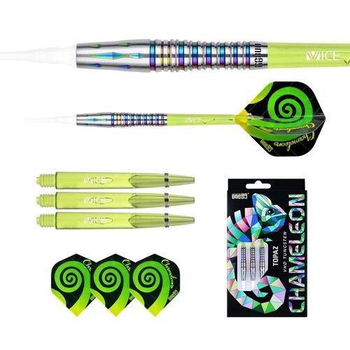 ONE80 ONE80 Chameleon Topaz 90%  Soft Tip Darts