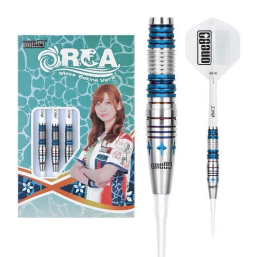 ONE80 ONE80 Maya Sekine Orca II No.5 Blue 90%  Soft Tip Darts