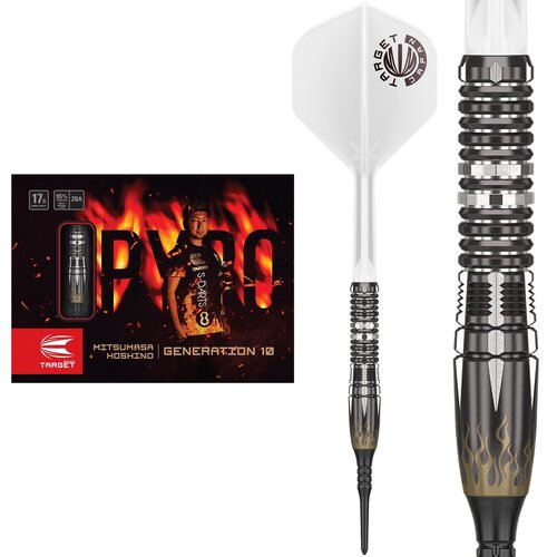 Target Japan Target Japan Mitsumasa Hoshino Pyro G10 95%  Soft Tip Darts