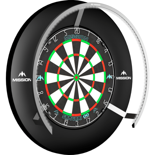 Mission Mission Torus 270 LED   Silver Dartboard Lighting