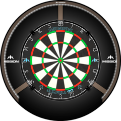 Mission Torus 270 LED   Bronze Dartboard Lighting