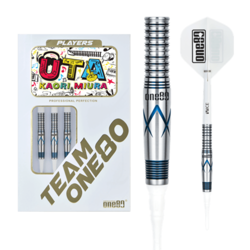 ONE80 ONE80 Kaori Miura Blue 90%  Soft Tip Darts