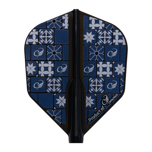 Cosmo Darts Cosmo Darts Fit Flight Air Tile Dark Black Shape Dart Flights