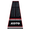 KOTO KOTO Carpet Checkout Red + Oche 285 x 60cm Dart Mat