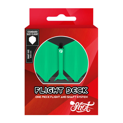 Shot Shot Flight Deck System Green NO2 Dart Flights