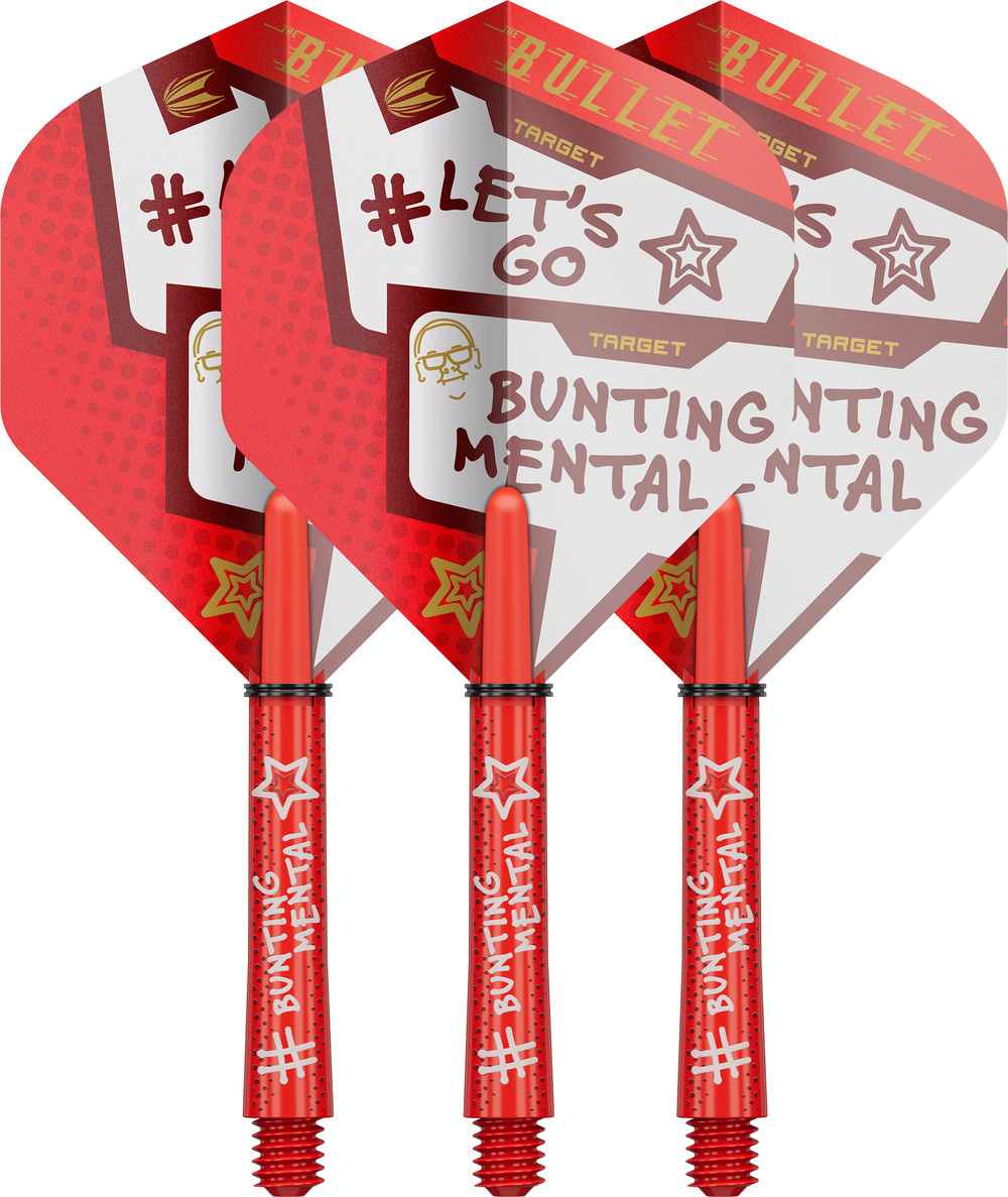 Target Stephen Bunting Flight Shaft Kit 3 Set NO2 Dart Flights