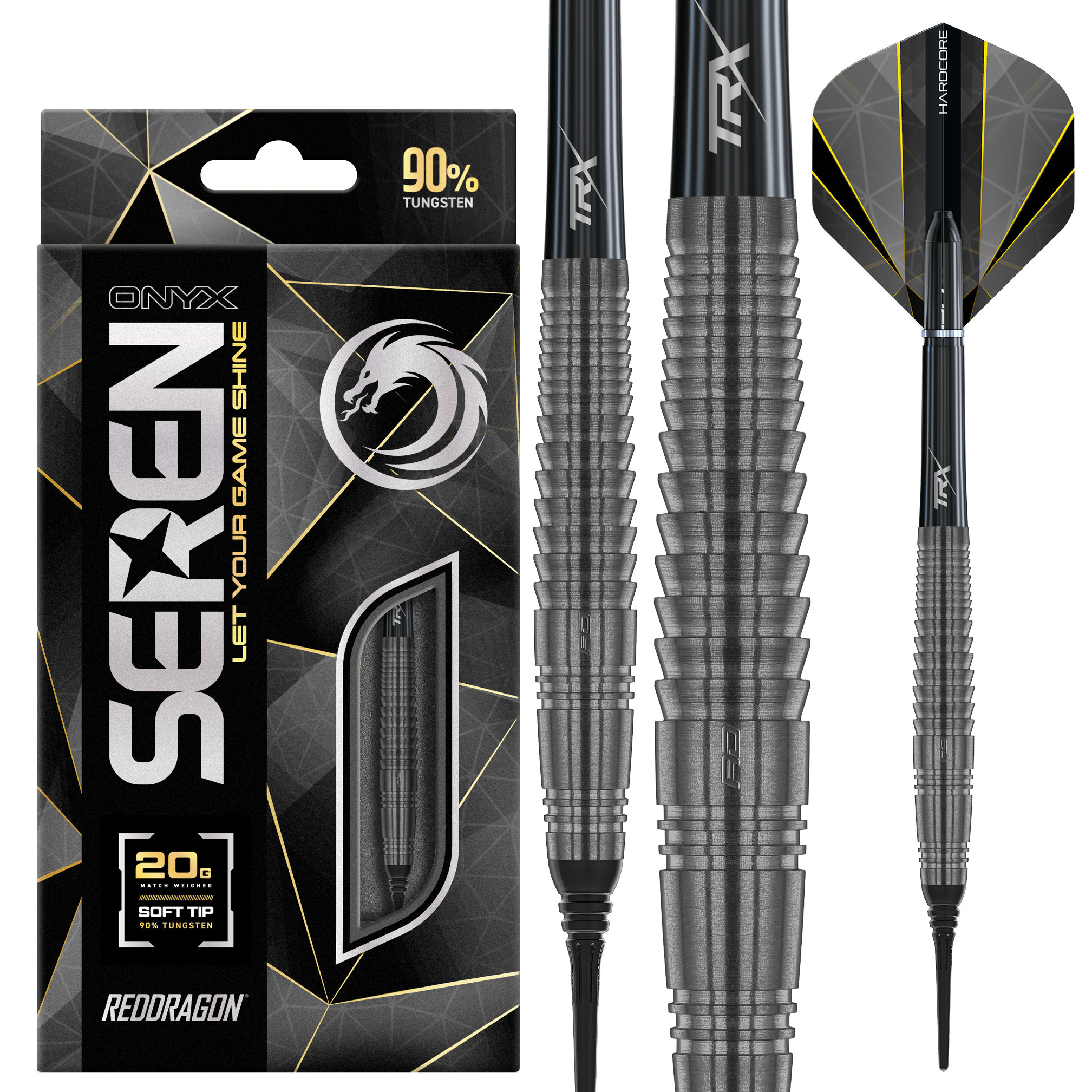Red Dragon Onyx 4 90% Soft Tip Darts - Dartshopper.co.uk