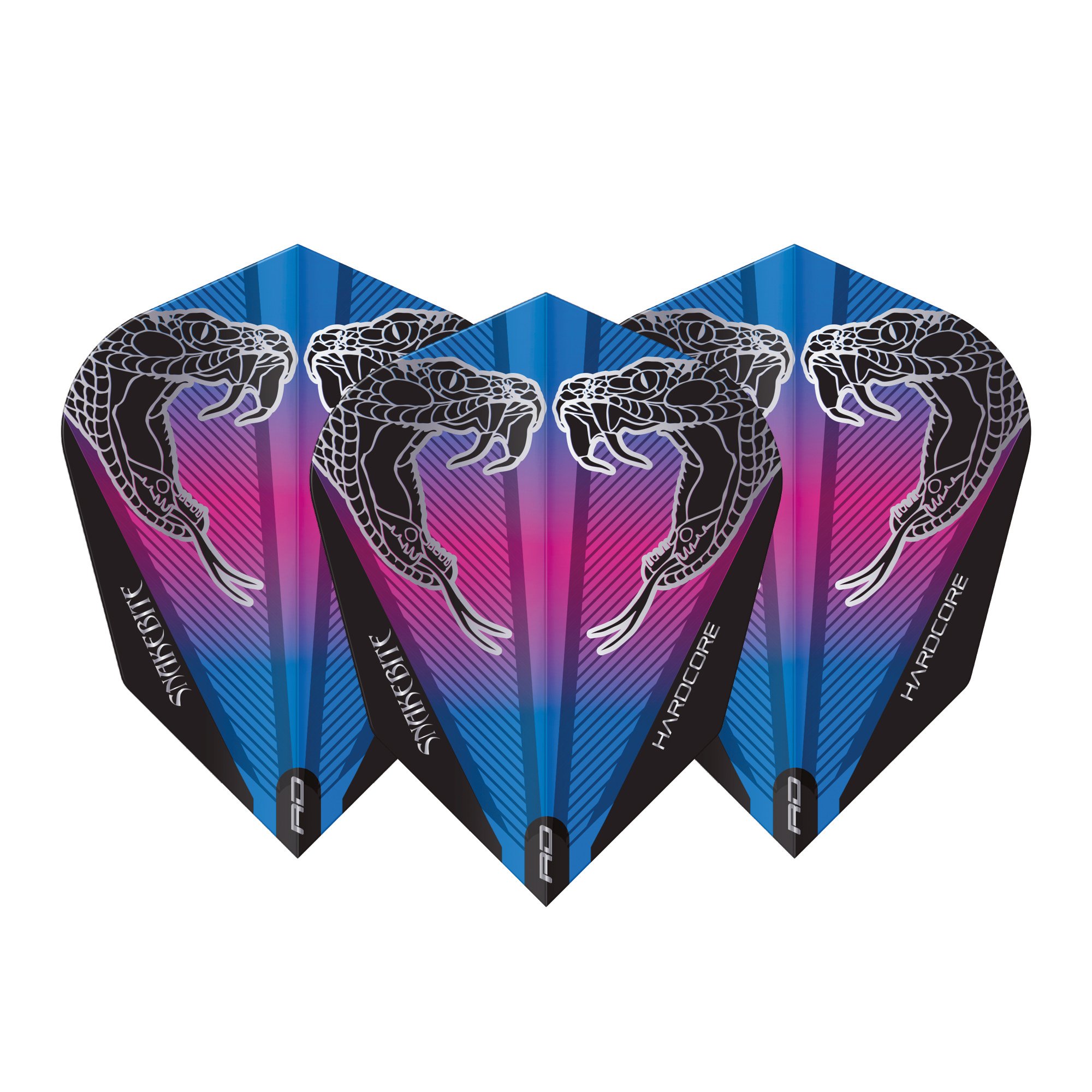 Red Dragon Peter Wright V Standard Snake Black Transparent Dart Flights Red Dragon Peter Wright V Standard Snake Black Transparent Dart Flights