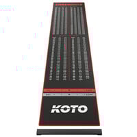KOTO Carpet Checkout Red + Oche 285 x 60cm Dart Mat