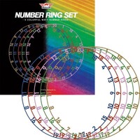 Bull's Colourful Matt Number Ring Set 5 Pieces
