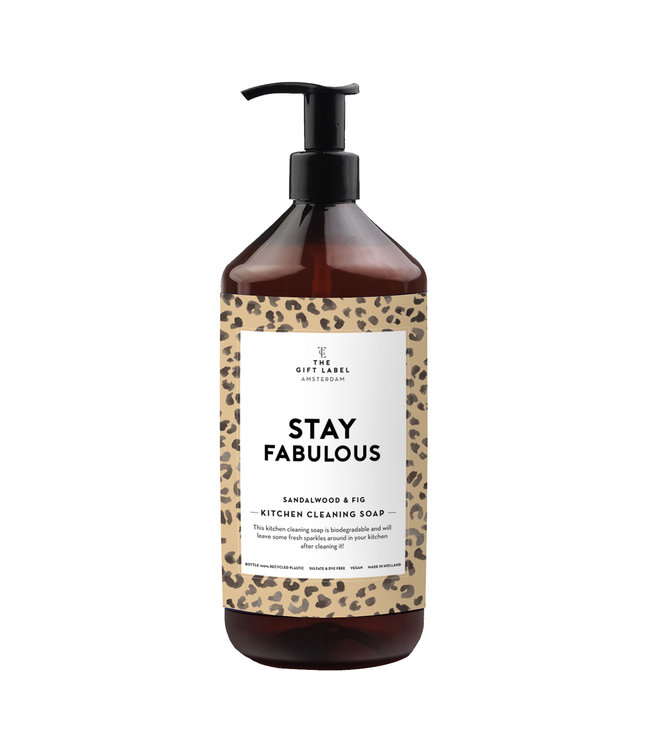 The Giftlabel Kitchen Cleaning Soap - Stay Fabulous