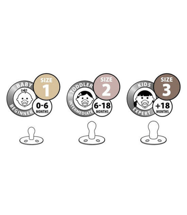 Bibs speen petrol blauw - maat 3