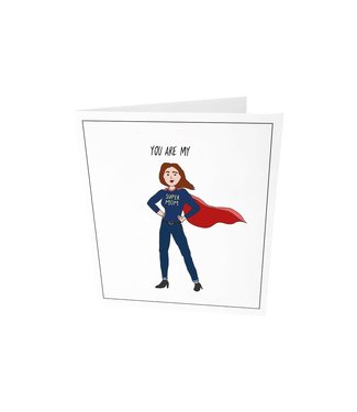The Giftlabel Greeting card - You are my supermom