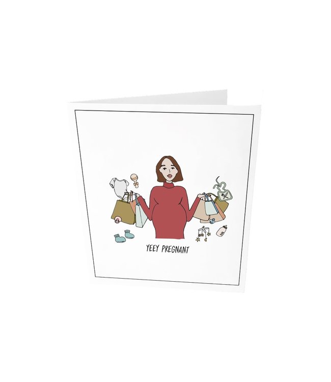 Greeting card - Yeey pregnant