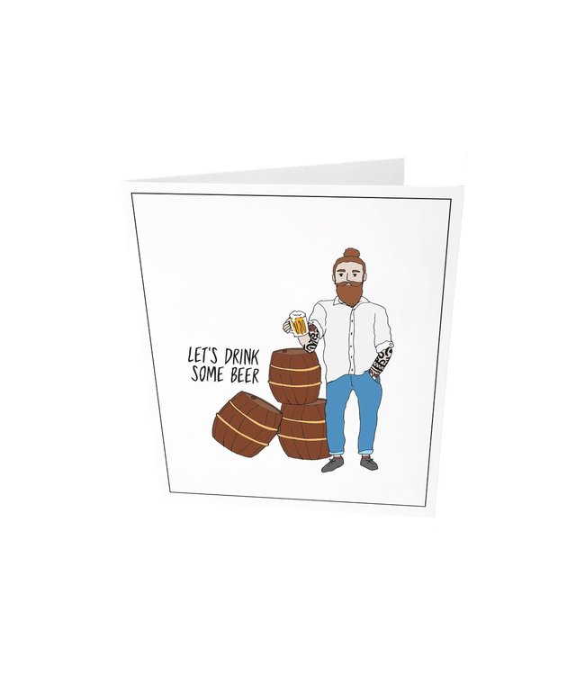 Greeting card - Let's drink some beer