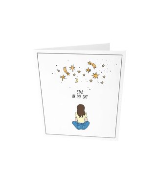 The Giftlabel Greeting card - Star in the sky