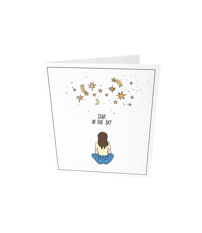 Greeting card - Star in the sky