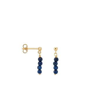 ANNA NINA Single Lapis Lazuli Rain goldplated