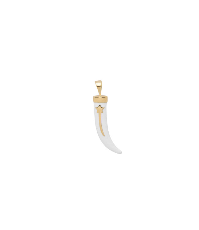 ANNA NINA Tusk Necklace Charm goldplated