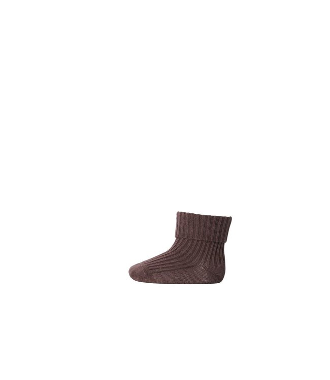 opener muis Verlichten MP Denmark Sokken cotton rib baby socks brown sienna - Rumah Conceptstore