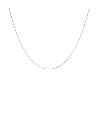 ANNA NINA Plain necklace zilver medium 45cm