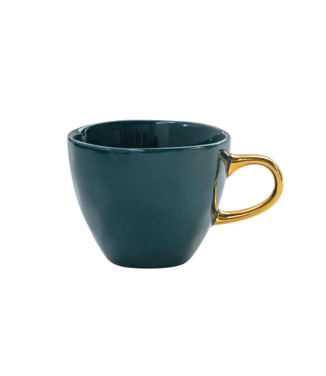 UNC Goodmorning espresso cups blue green