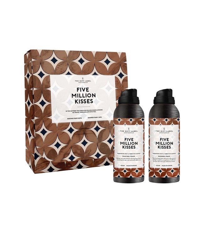 The Giftlabel Mini reis set voor hem - Five million kisses